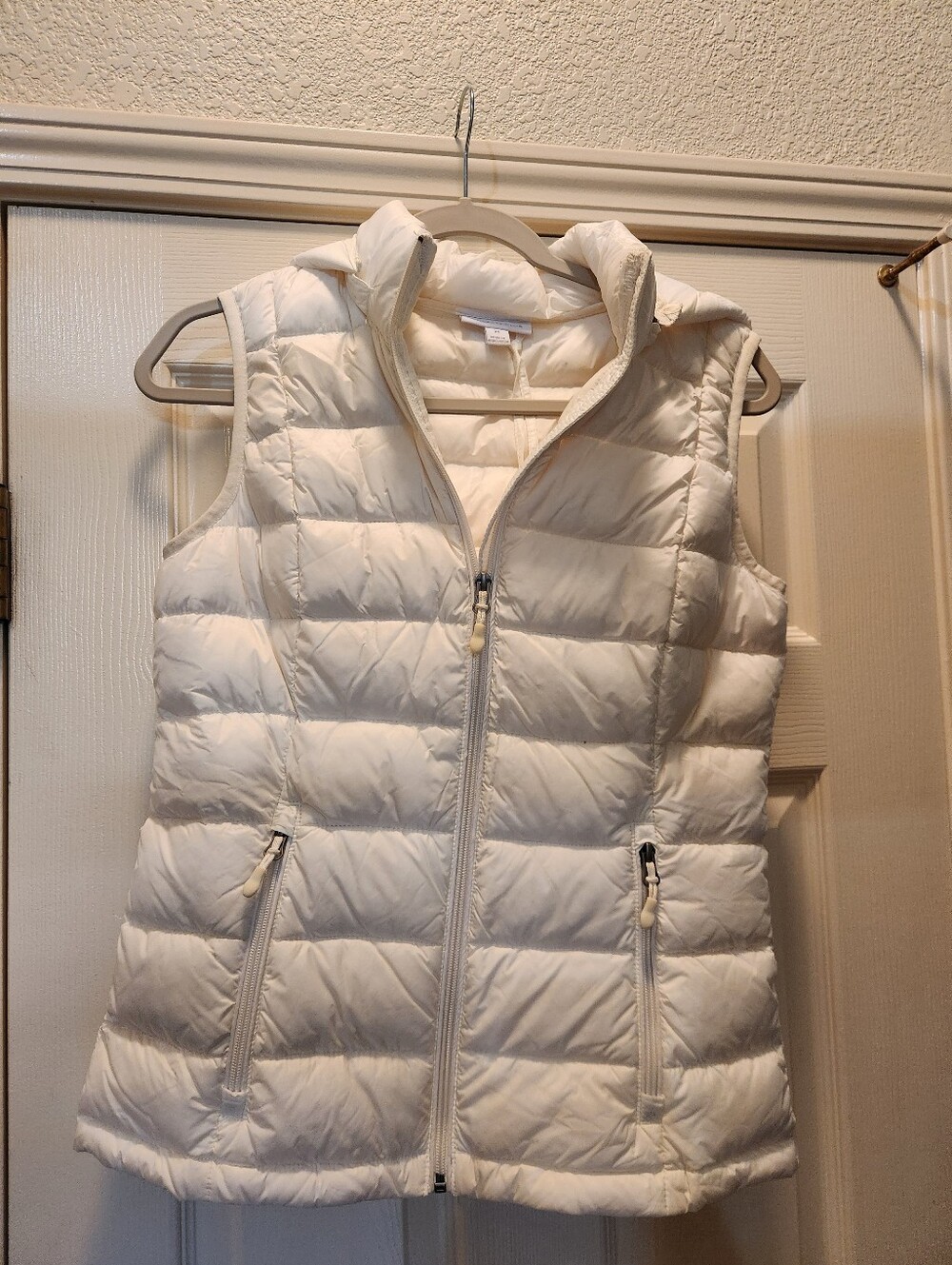 Charter Club White Puffer Vest